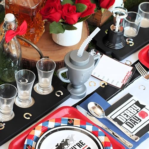 12 Pcs Kids Party Cups Race Car Trophy With Straws and Lids