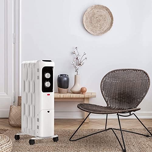 1500W Oil Filled Radiator Heater with 3 Heat Settings