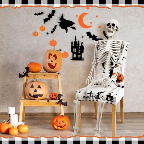 6 Pcs Halloween Chair Covers Spooky Decor Set 1