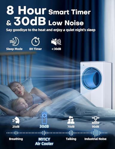 MYICY Windowless Air Conditioner 32 Inch Bladeless Cooling Unit