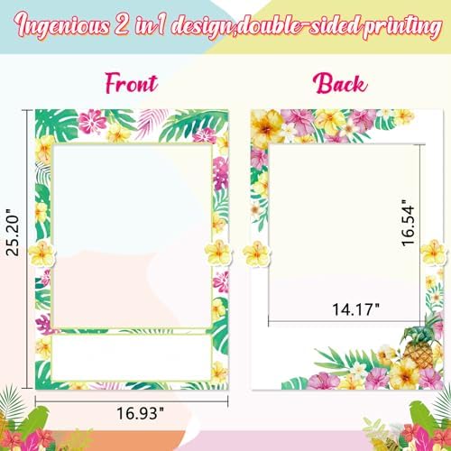 Moon Boat 2 In 1 Luau Photo Booth Frame Props 1
