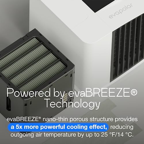 Evapolar Evasmart White Cooling Fan for Desk and Camping