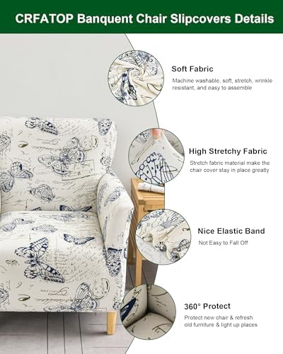 CRFATOP Stretch Armchair Slipcover with Printed Design