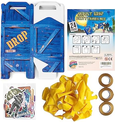 Game Party Military Supply Loot Drop Box Favors