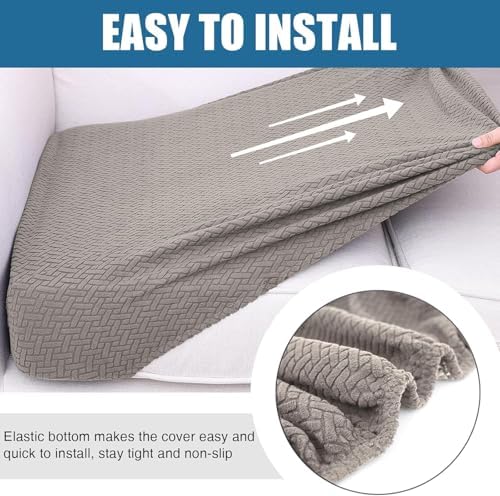 Smiry Waterproof Couch Cushion Covers 3PC Taupe