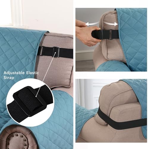 HVERSAILTEX Reversible Chair Slipcover with Elastic Strap 1