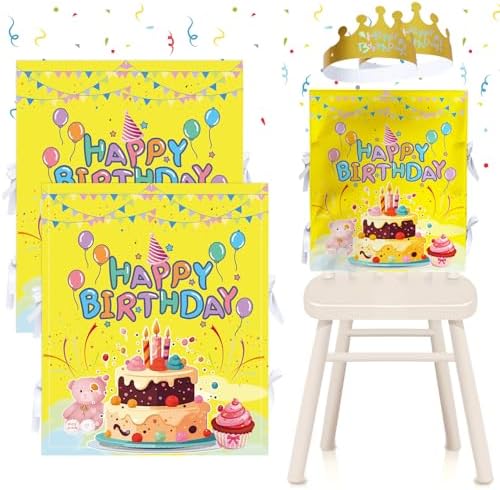 Xiheer 2 Pcs Birthday Chair Cover for Classroom Party