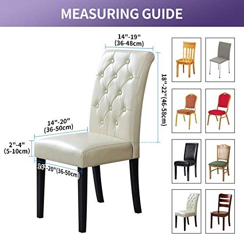 Joccun Dining Chair Covers Set of 4 Dusty Pink 1