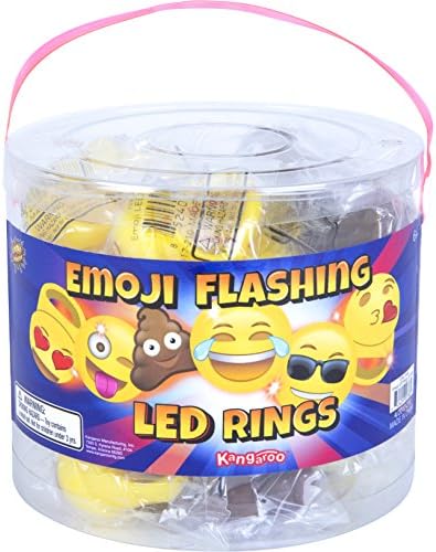 Kangaroo Emoji LED Party Favor Rings - 24 Count 1