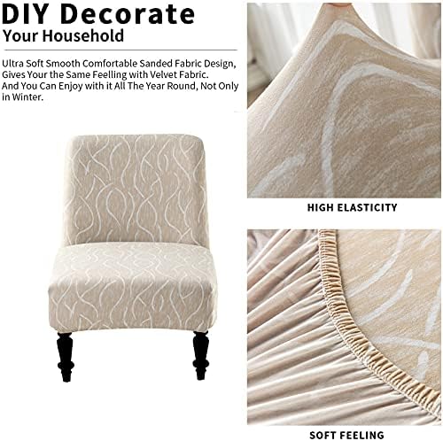Eco-Ancheng Removable Armless Chair Slipcover 1