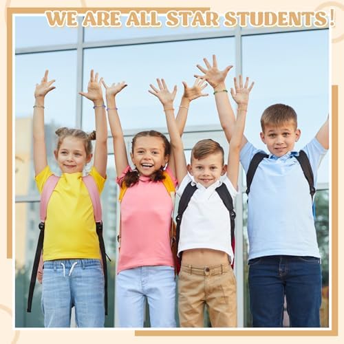 Tondiamo 24 Pcs Friendship Star Beaded Bracelets Set