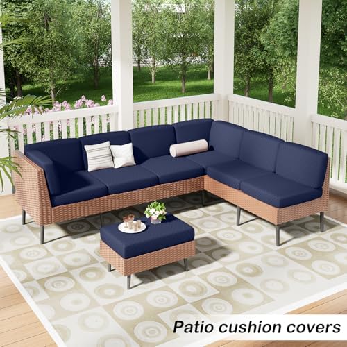 hyha Outdoor Couch Cushion Covers 2 Pack Navy