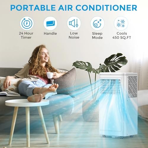 10000 BTU Portable AC Unit 3-in-1 Cooling Dehumidifier Fan
