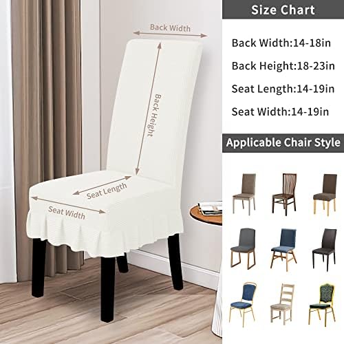 Easy-Going Stretch Dining Chair Covers with Skirt