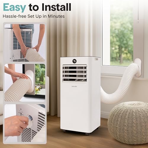 SereneLife 8000 BTU Portable AC and Heater with Dehumidifier