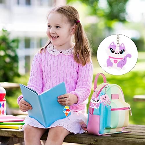 70Pcs Cartoon Keychains for Kids Birthday Party Favors 1