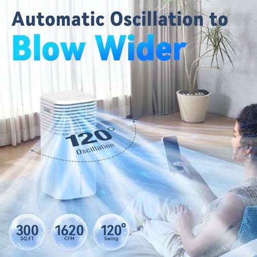 FANCOLE Windowless Portable AC with 4 Modes 3 Speeds