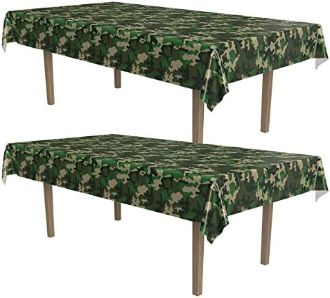Beistle Camo Table Covers 54 x 108 2 Pack