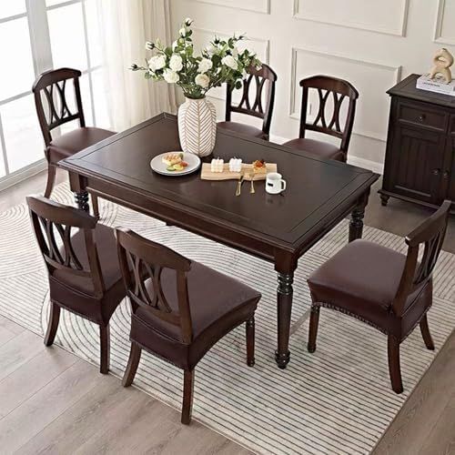 Waterproof PU Leather Dining Chair Covers Set of 4 1