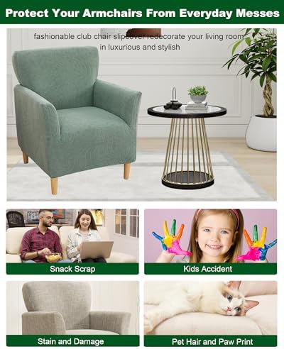 CRFATOP Stretch Armchair Covers with Jacquard Design