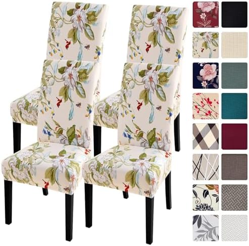 SearchI Chair Covers Set of 4 Stretch Removable Parson Dining