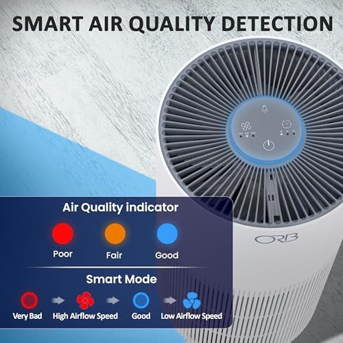 ORB 2-in-1 Air Purifier and Humidifier for Bedroom