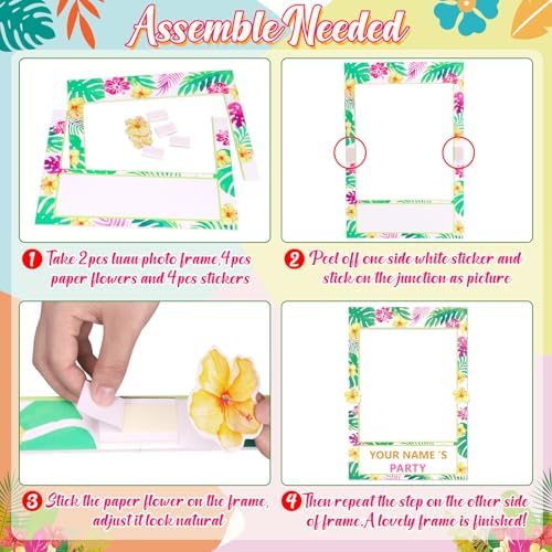 Moon Boat 2 In 1 Luau Photo Booth Frame Props 1