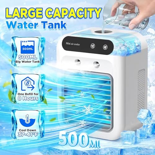 Glacier Breeze Portable AC Unit with 2 Speeds and Humidifier Function