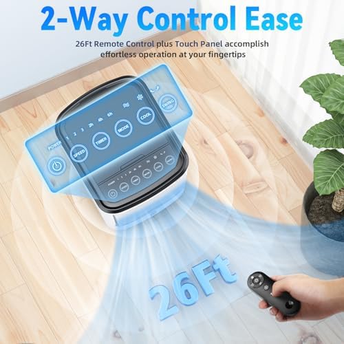 FANCOLE Portable Windowless Air Conditioner with 6 Ice Packs