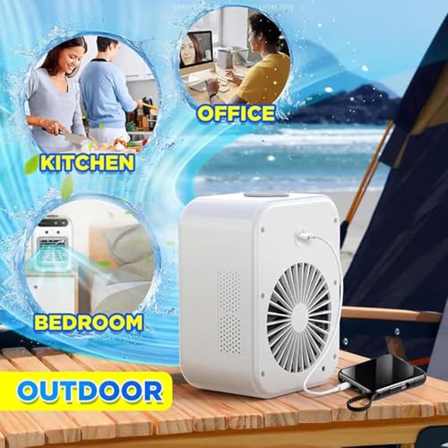 Glacier Breeze Portable AC Unit with 2 Speeds and Humidifier Function