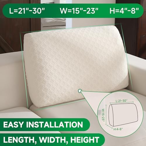 OHSIO Couch Cover Stretch Sofa Slipcover Pet Friendly