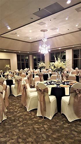 Obstal 10 PCS Satin Chair Sashes for Wedding Reception
