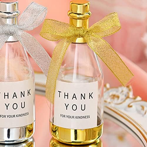 Gadpiparty 24pcs Clear Candy Bottle Mini Favor Container