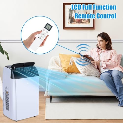 GarveeHome 14000 BTU Portable Air Conditioner with 3-in-1 Features