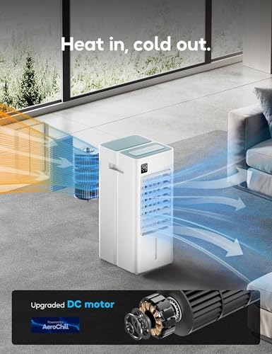 AEROZY Portable Swamp Cooler with 3 Speeds and 12H Timer