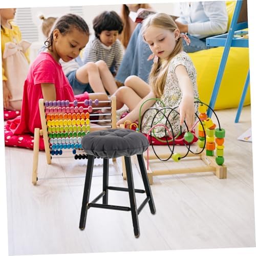 Happyyami Soft Round Stool Slipcover with Padded Cushion and Nonslip Design