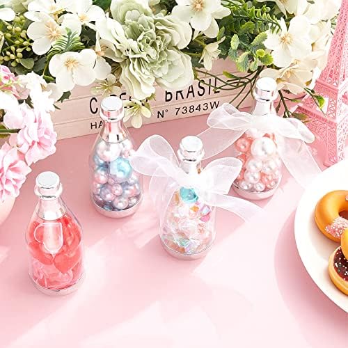 Cunhill 54 pcs Silver Champagne Candy Bottles for Party Favors