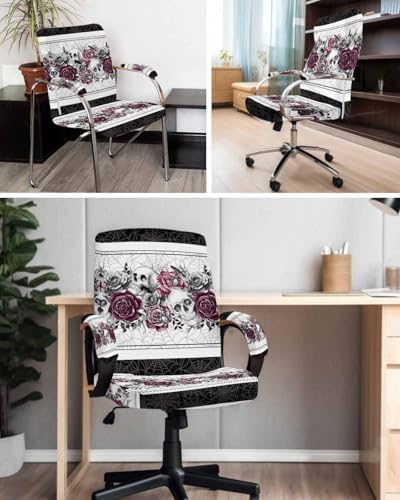 Halloween Armchair Covers with Skull Design