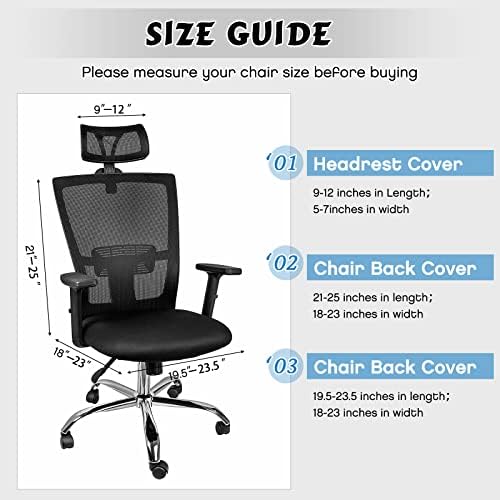 Lounsweer 3 Piece Office Chair Cover Set