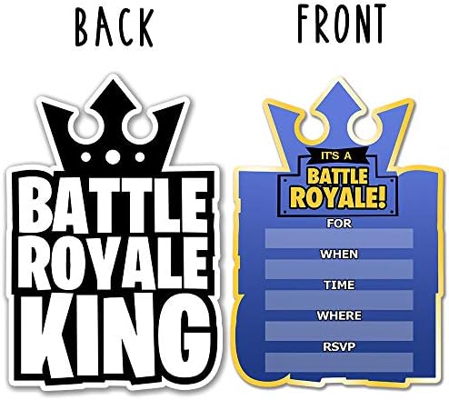 30 Gaming Party Invitations with Envelopes - Double Sided 1