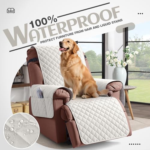 KinCam Waterproof Recliner Chair Cover for Pets and Kids