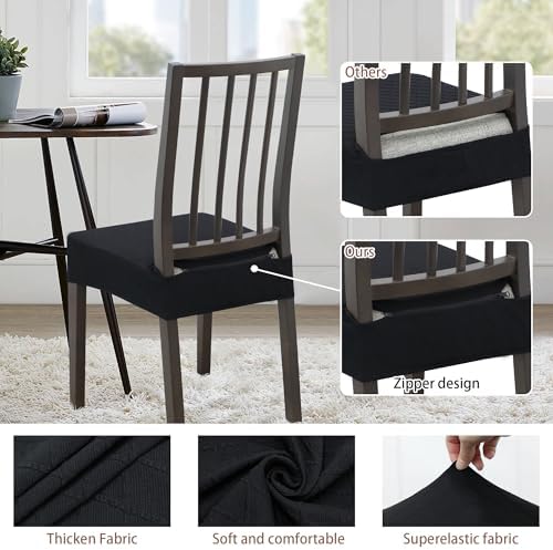 Dining Chair Covers Set of 6 with Zipper 1