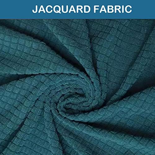 Counter Height Bar Stool Covers Set of 4 Peacock Blue
