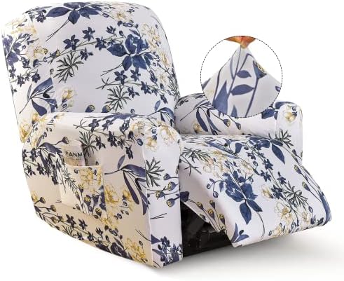 Iauddy 4-Piece Recliner Slipcover Set