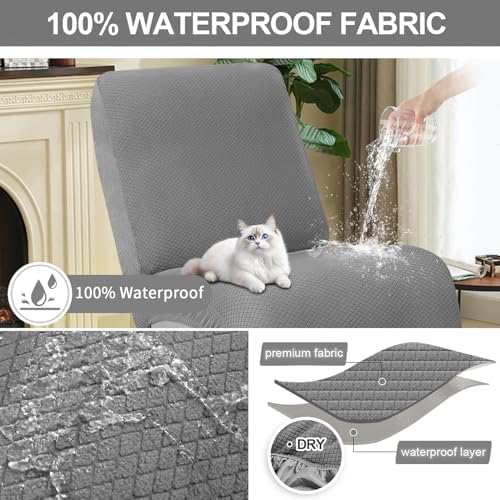 ALIECOM Waterproof Recliner Slipcover for Sectional Couch