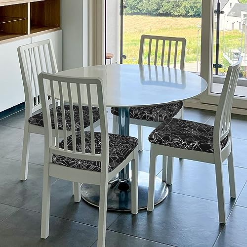 Halloween Spider Web Stretch Chair Covers Set of 4