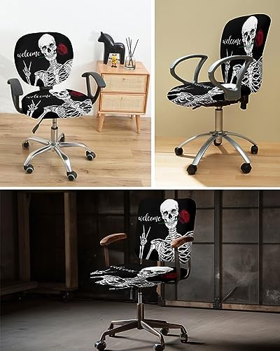 Vandarllin Halloween Office Chair Cover Black 1