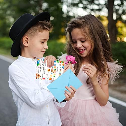 Fancy Land Birthday Invitations 20PCS with Envelopes