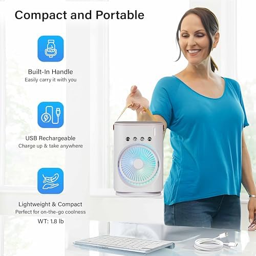 Bullseye Air Portable Evaporative Cooler with Misting Fan