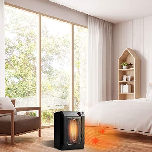COSTWAY Electric Space Heater with 1500W Fast Heating and 12H Timer